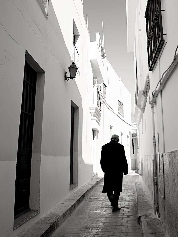 Tangier, Morocco, Black And White Photography 3