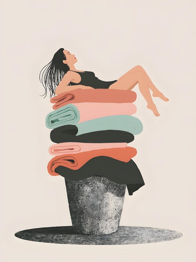 Laundry Resting On Her Laurels