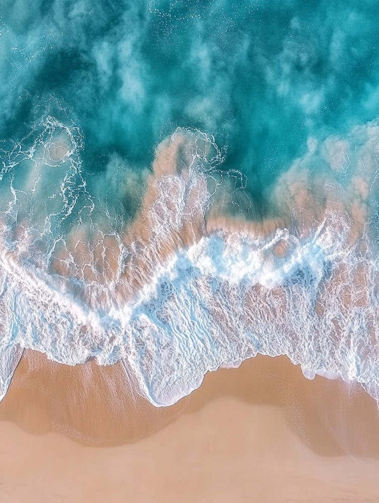 Aerial View Of A Beach 34