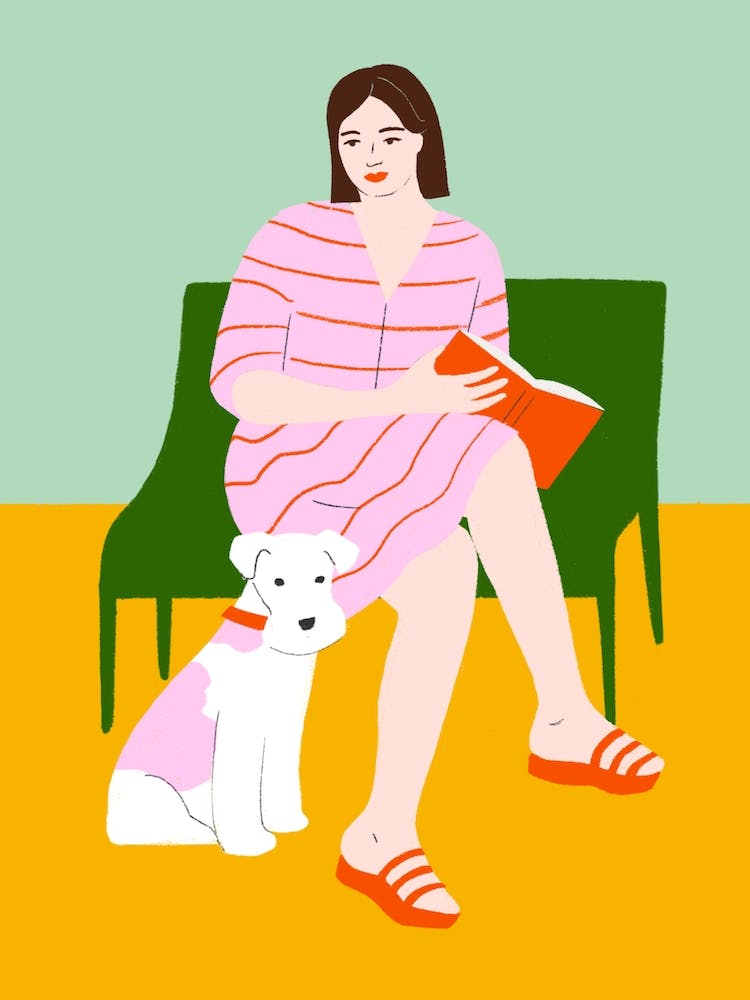 Girl With Dog