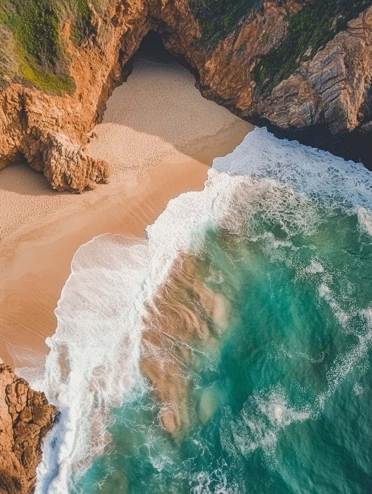 Aerial View Of A Beach 141