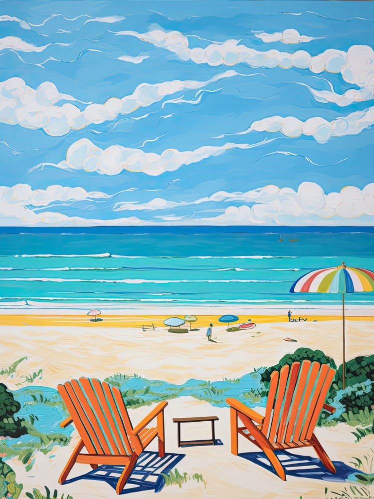 Cable Beach, Sydney, Australia, Matisse And Rousseau Style 4