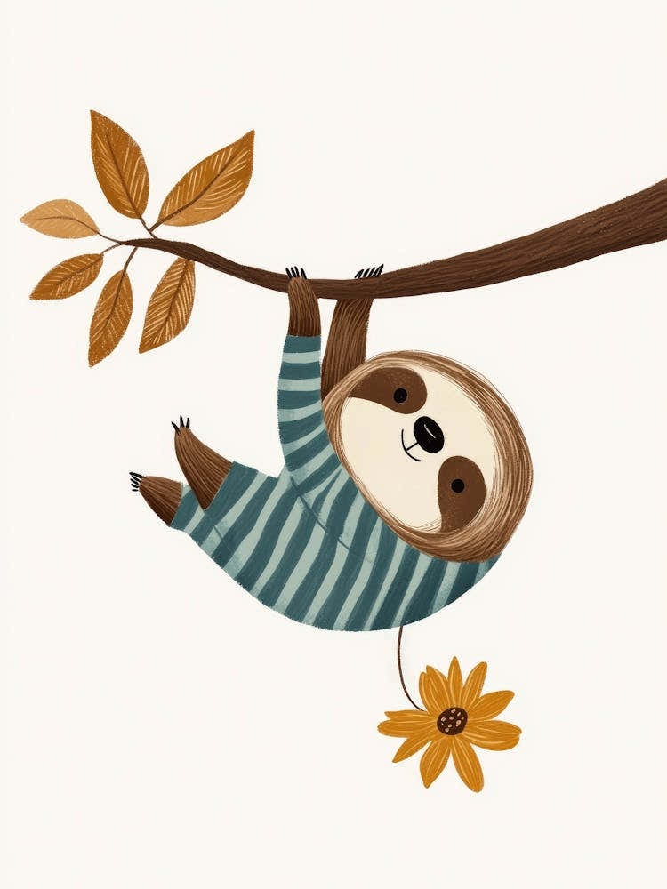 Nursery Aniamal Sloth with pyjama