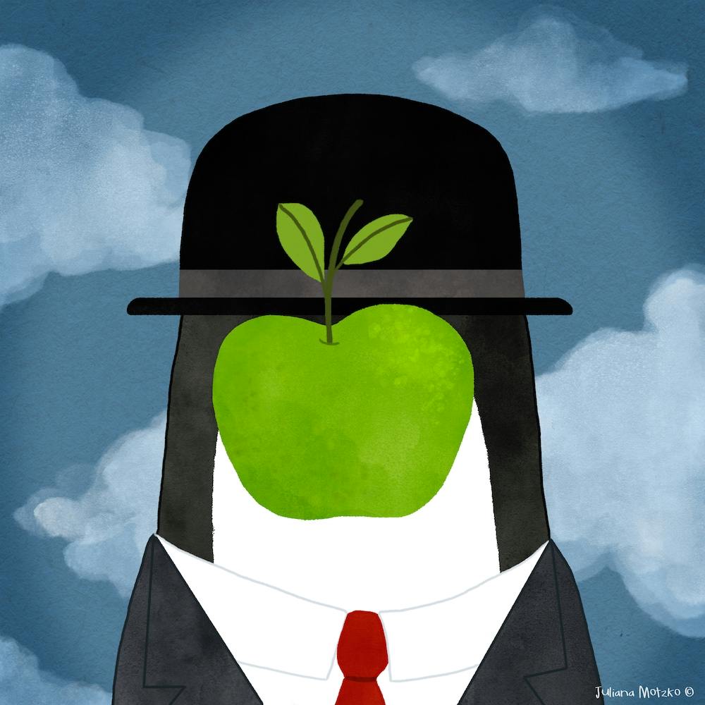 The Penguin Of Man Magritte Art Series