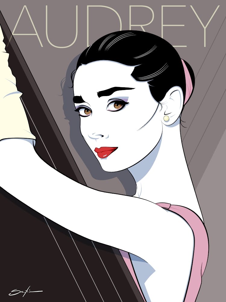 Audrey Hepburn - Retro 80s Style