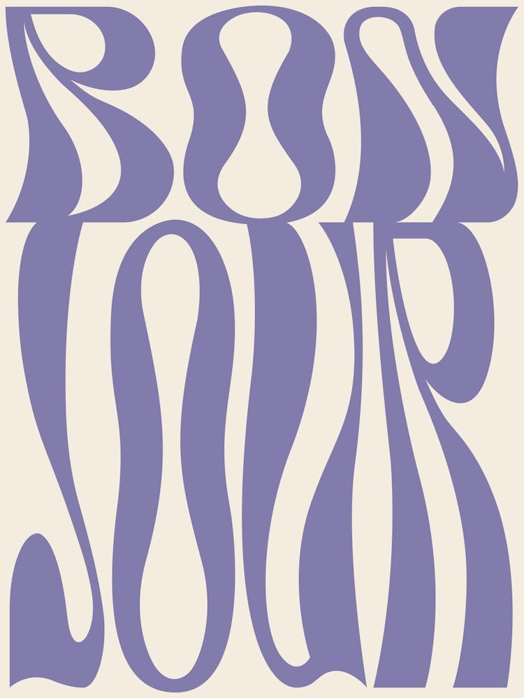 Retro Bonjour - Purple