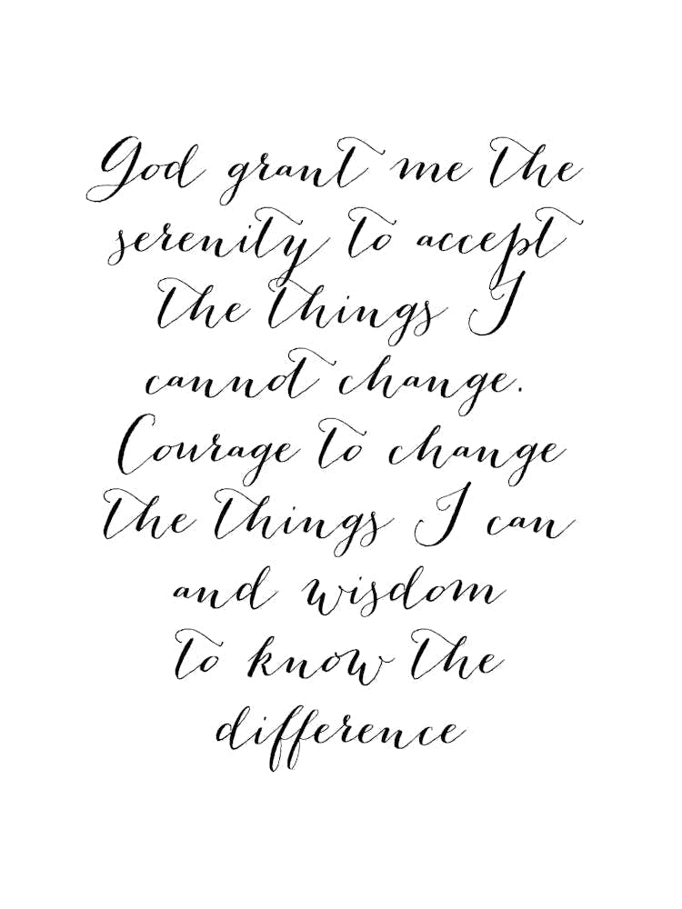 The Serenity Prayer