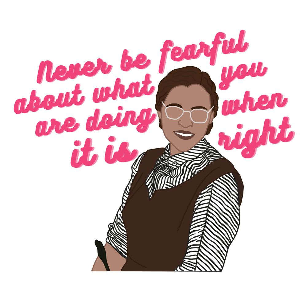 Rosa Parks - Black lives matter - Inspiring women collection