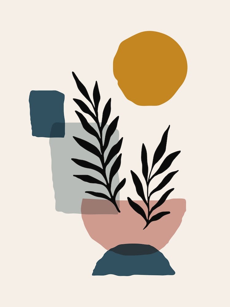 Abstract  Of A Plant