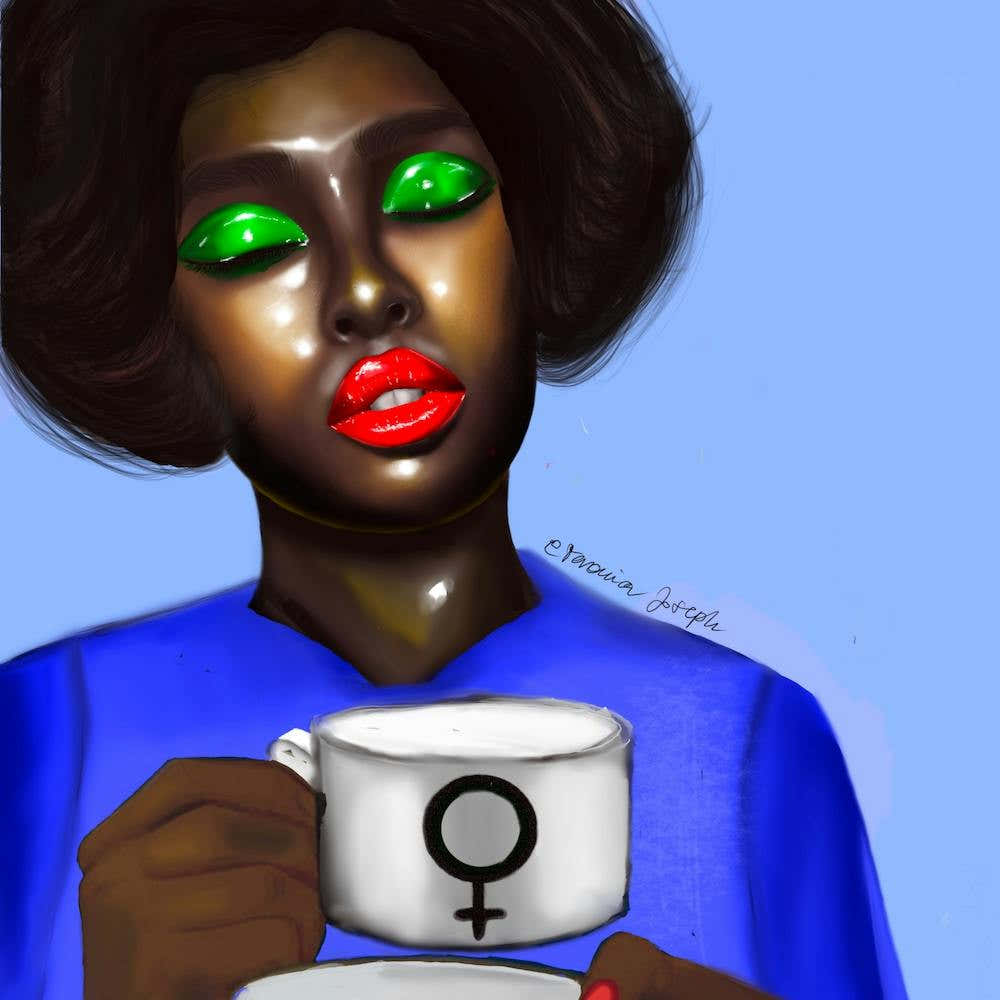 Morning Confidence Girl Square