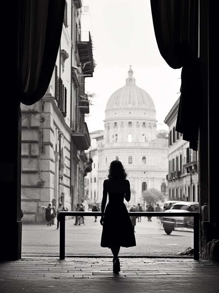 Rome, Italy, Mediterranean Black And White Photography Analogue 2
