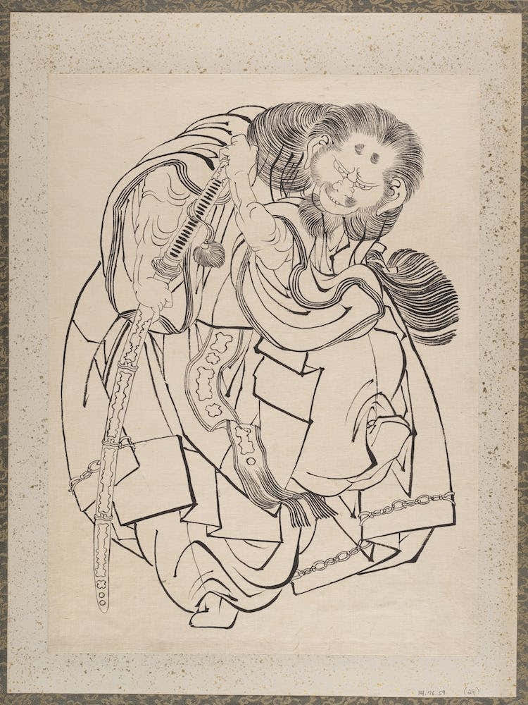 Samurai, Album Of Sketches (1760–1849), Katsushika Hokusai