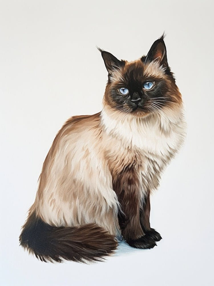 Birman Cat Painting 2
