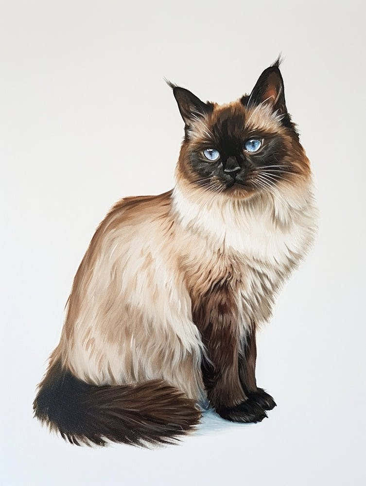 Birman Cat Painting 2