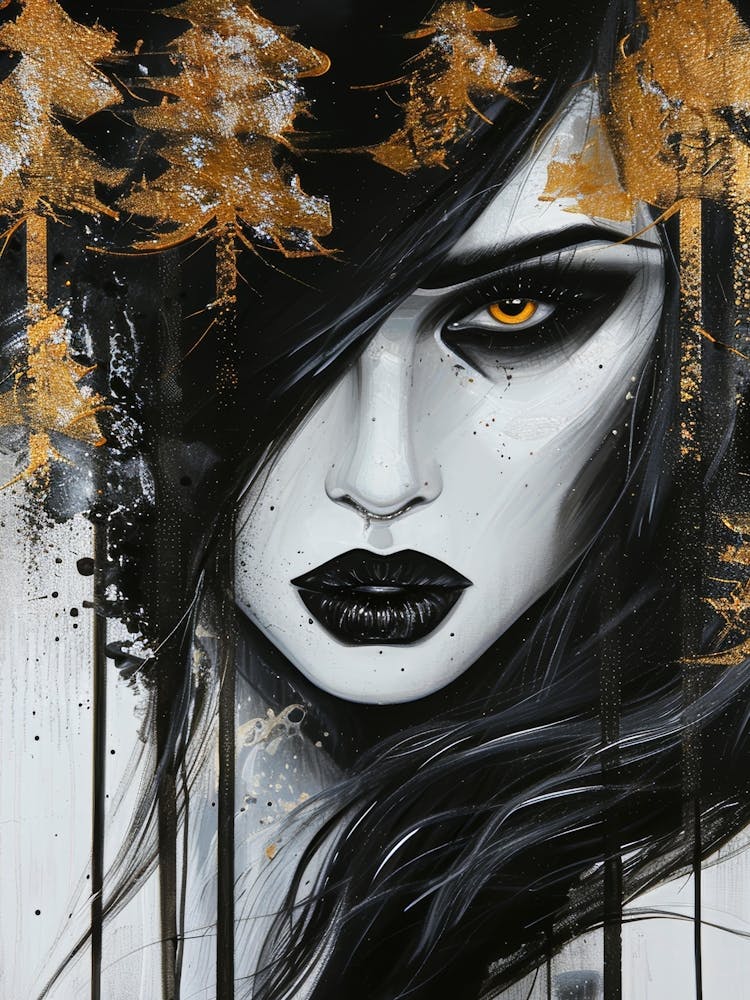 Black And White Painting 15