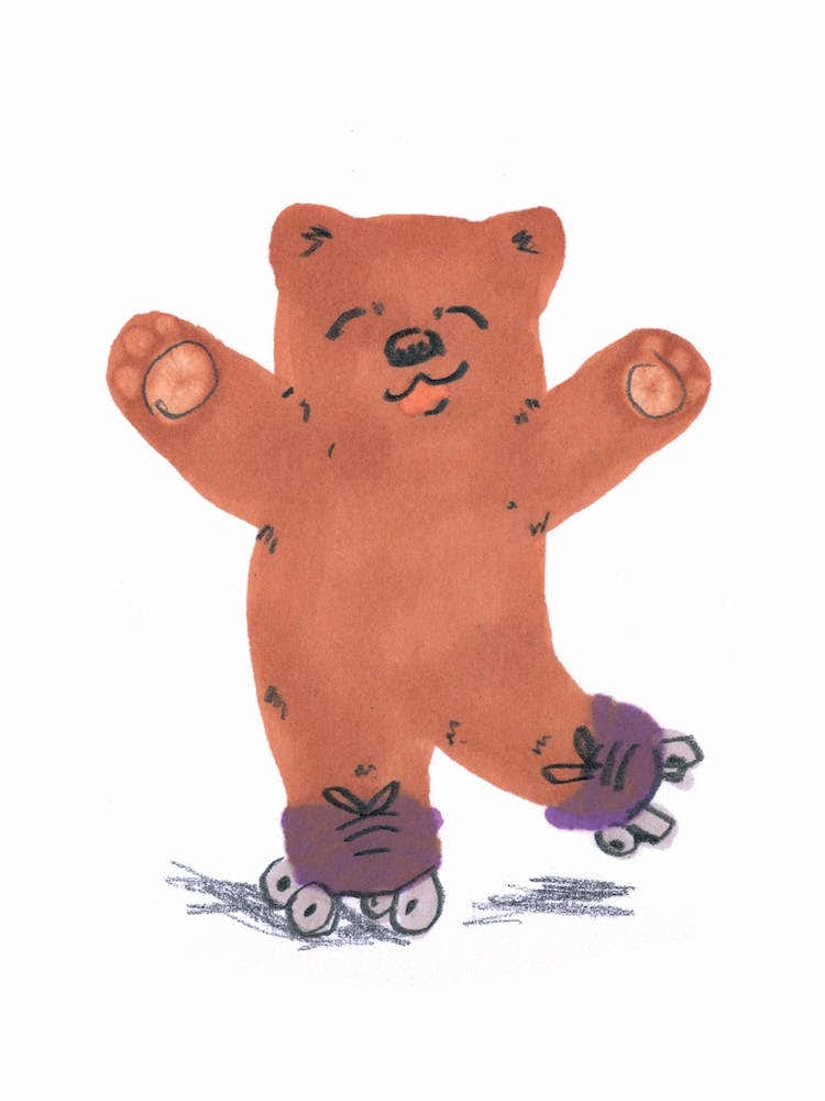 Bear On Skates