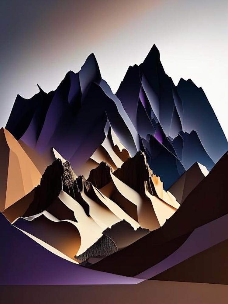 Zhangye National Park China Cut Out Paper