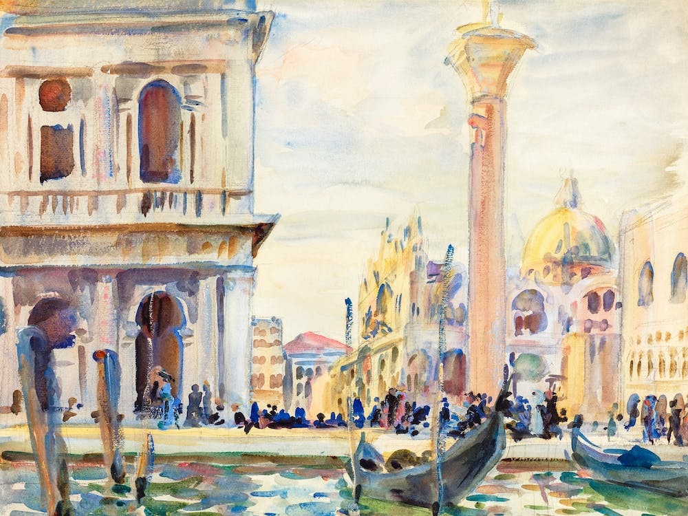 The Piazzetta, John Singer Sargent