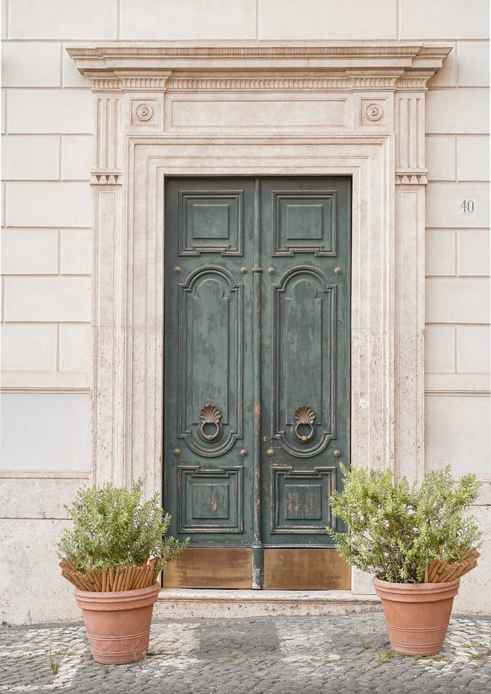 Vintage Door In Rome