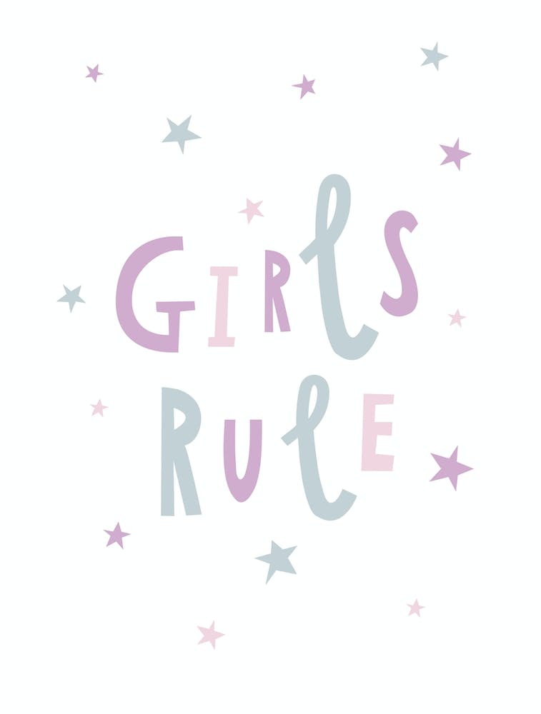 Girls Rule Slogan