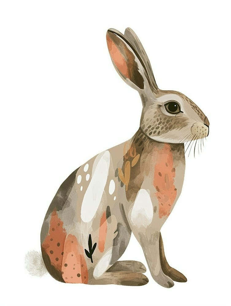 Polish Rabbit Kids Illustration 2