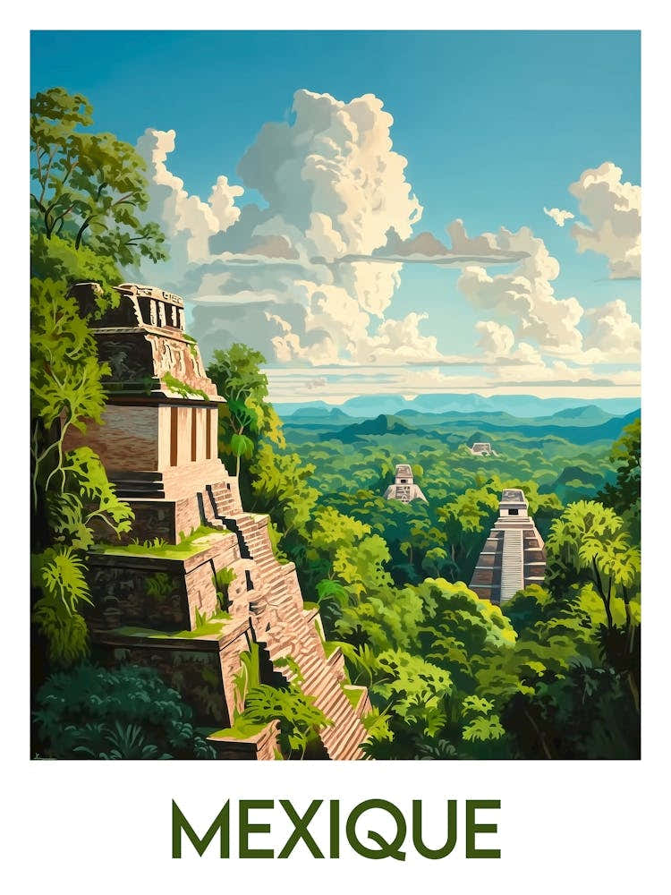 Affiche de voyage Mexique 1