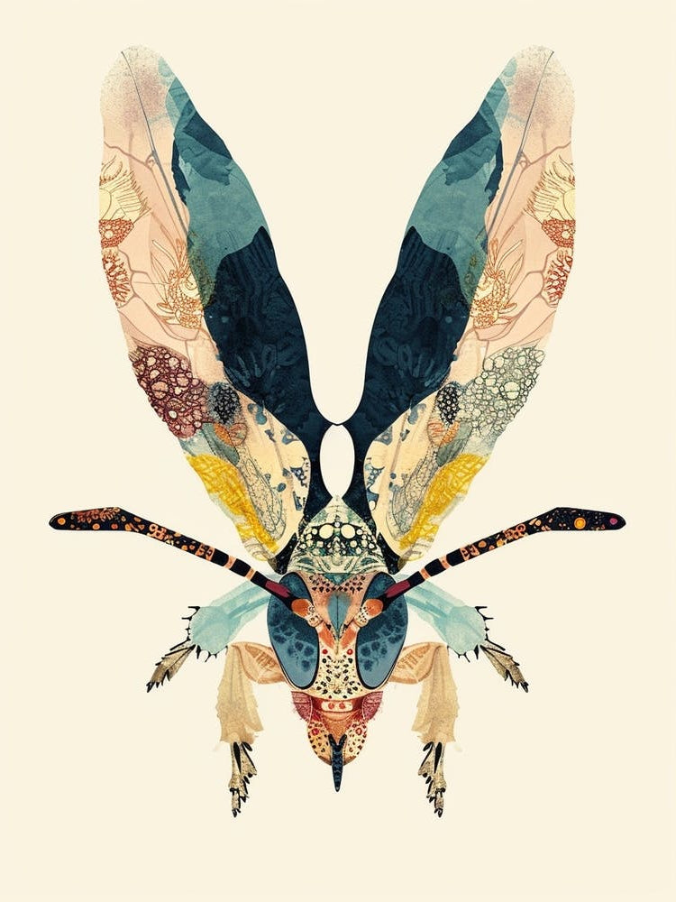 Colourful Insect Illustration Hornet 15