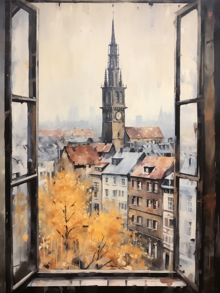 Winter Cityscape Strasbourg France 1