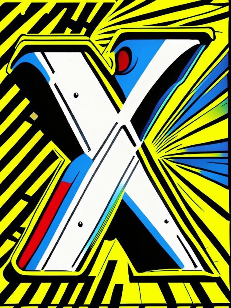 X   Letter, Alphabet Comic 1