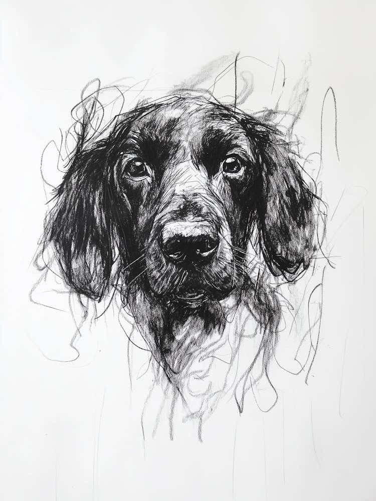 Drawing Of An English Spaniel