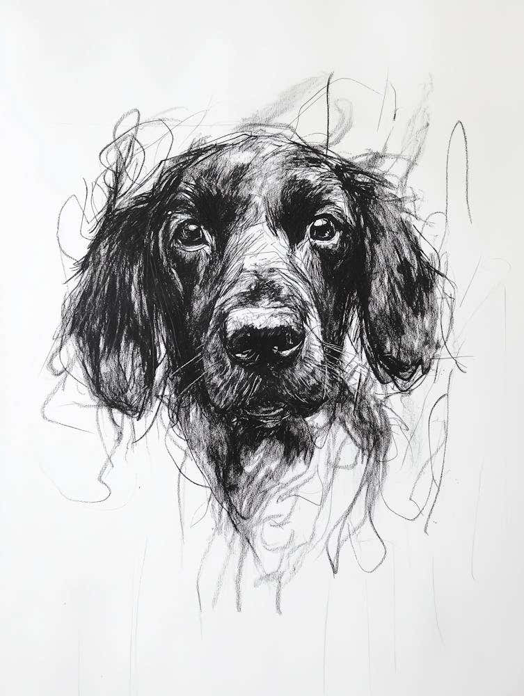 Drawing Of An English Spaniel