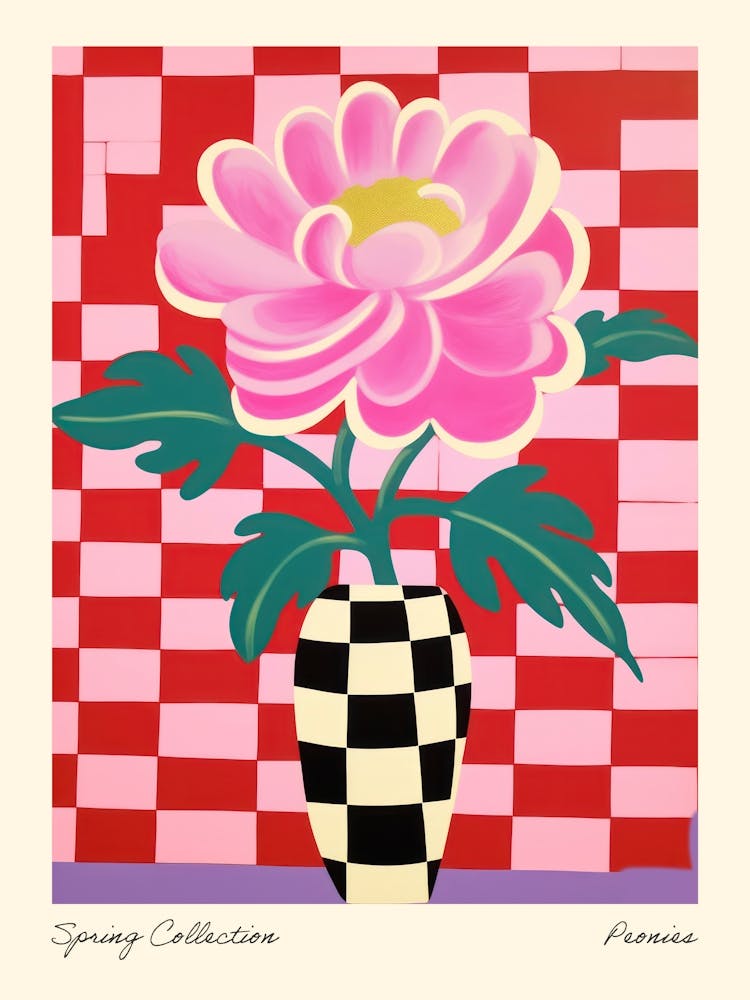 Spring Collection Peonies Flower Vase 2