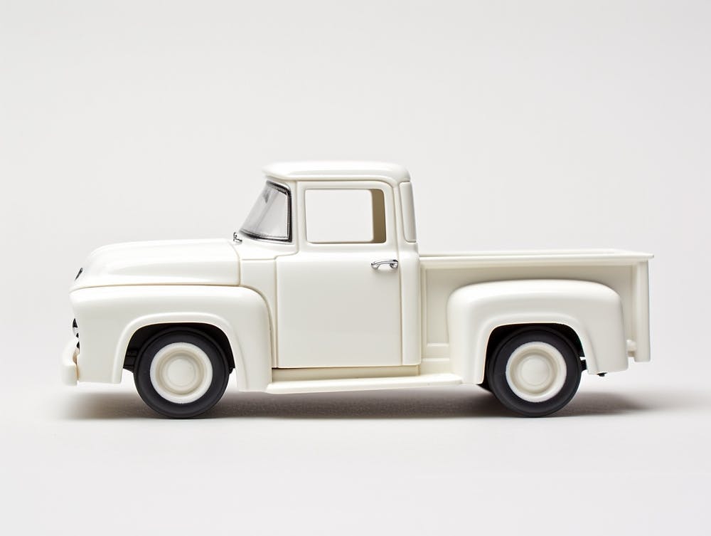 Toy Car 56 Ford Truck White