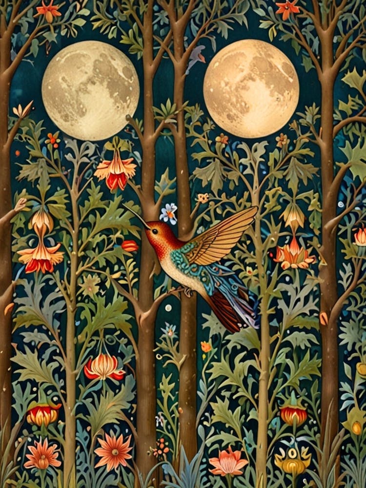 William Morris Moonlight In The Forest 172