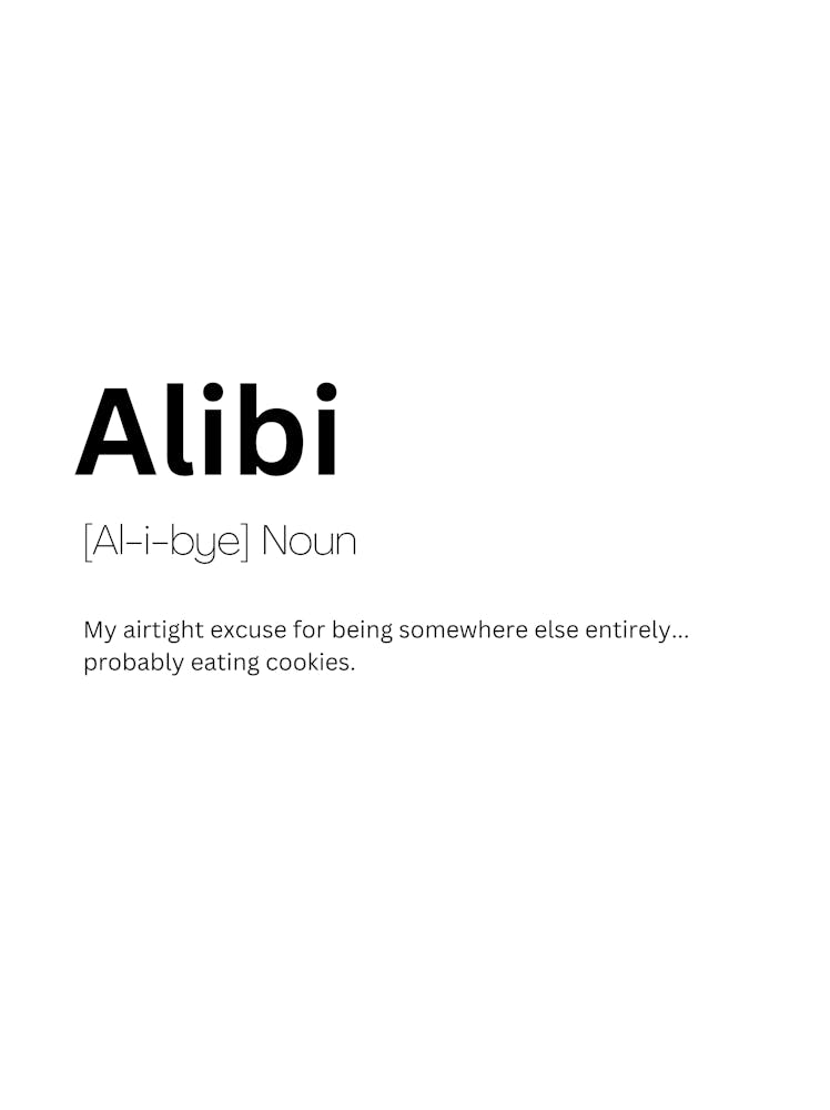 Alibi Definition Meaning