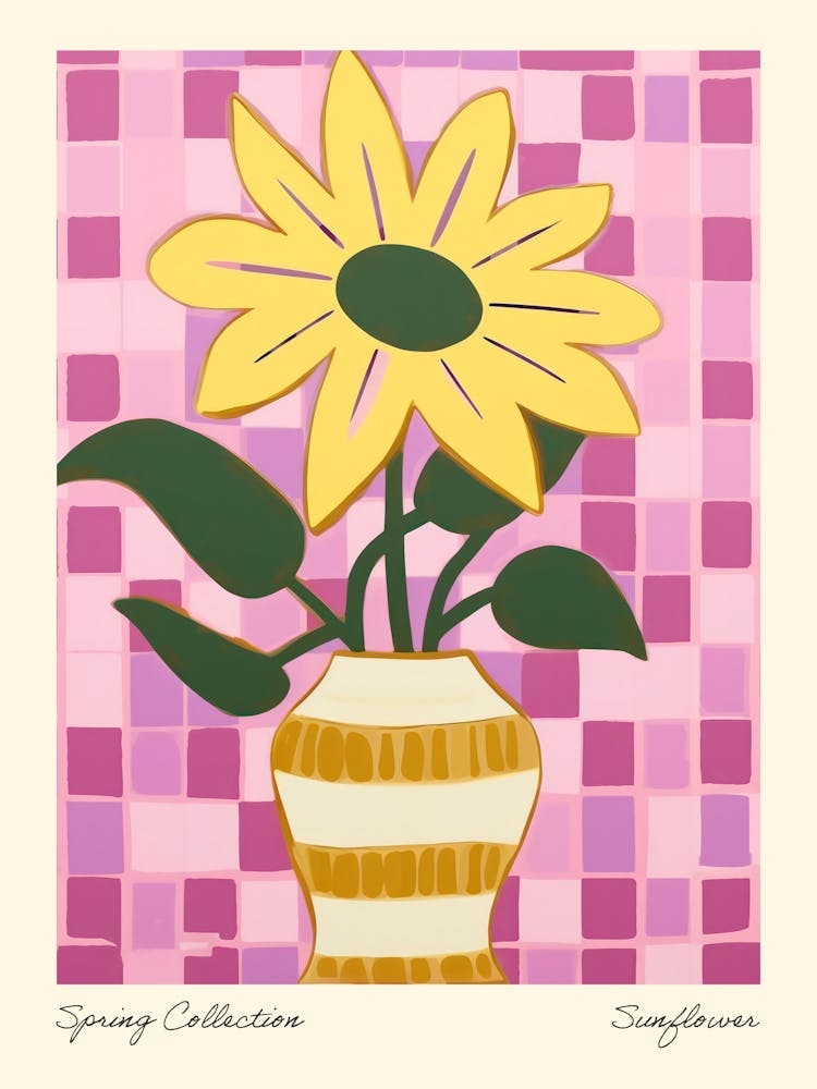 Spring Collection Sunflower Flower Vase 1