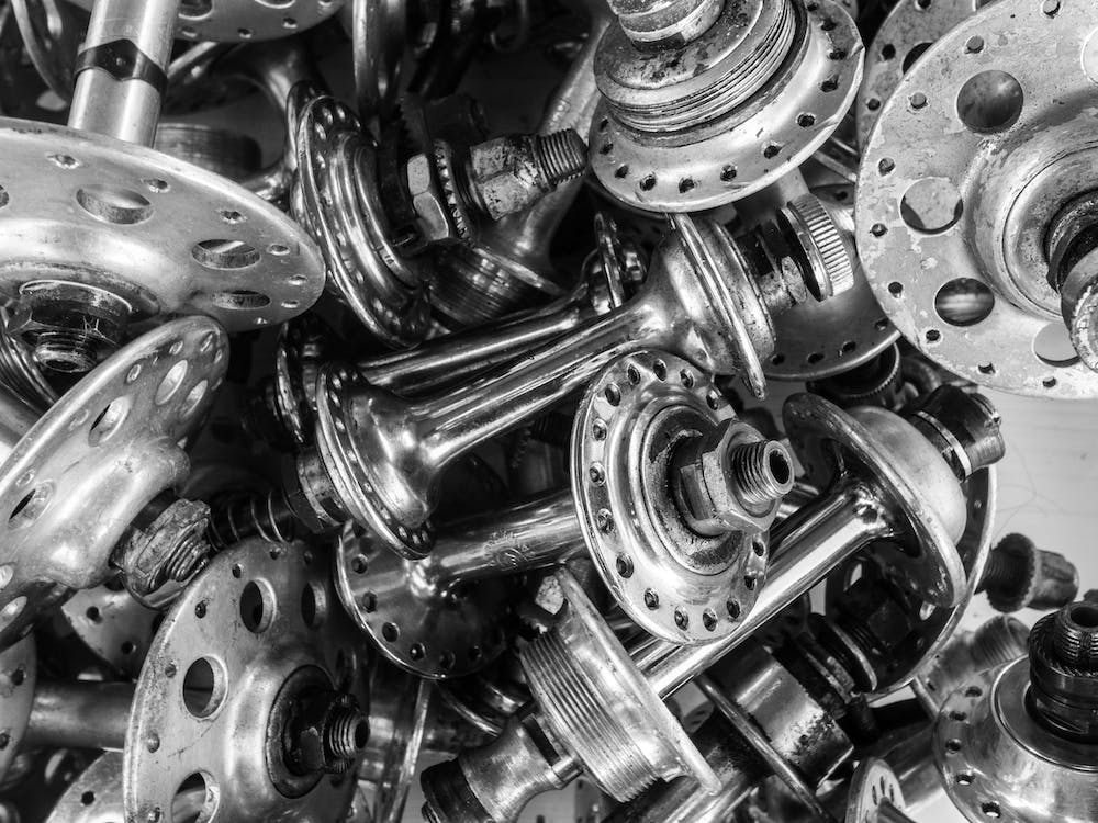 Shiny Old Bike Wheelhubs