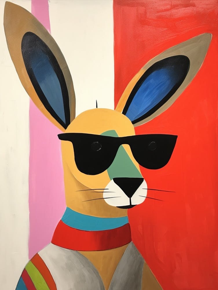 Little Kangaroo 2 Wearing Sunglasses