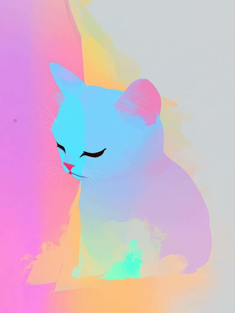 Psychedelic Cat 3