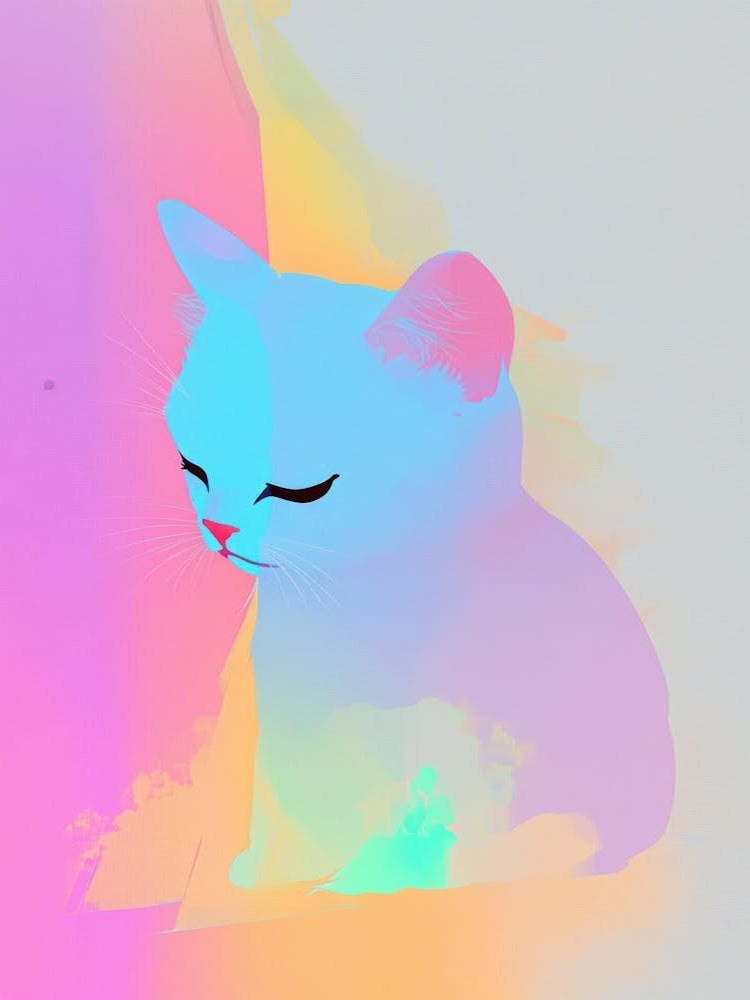 Psychedelic Cat 3