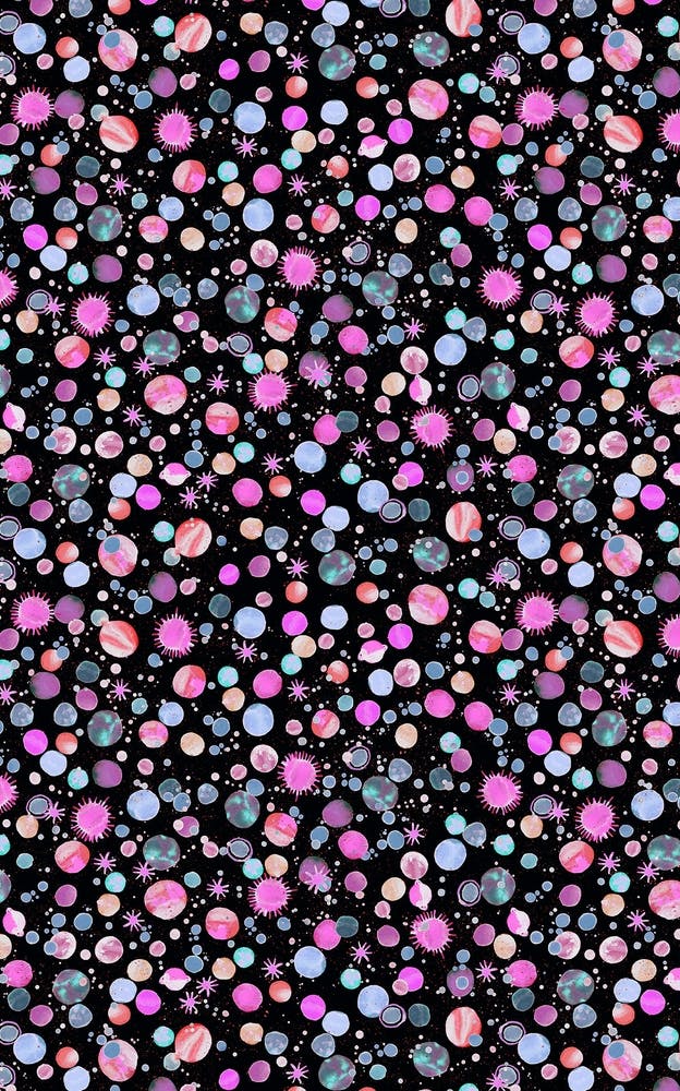 Planets Constellation Pink