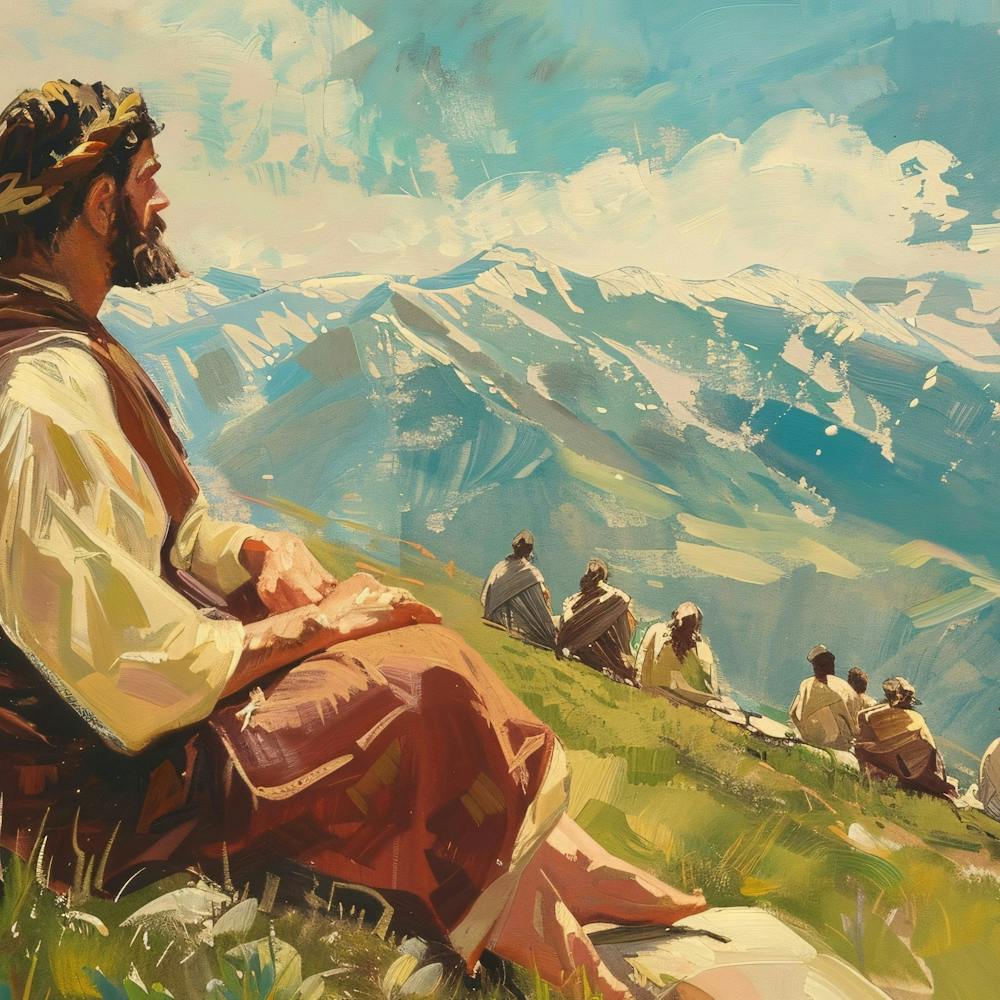 Jesus In The Mountains