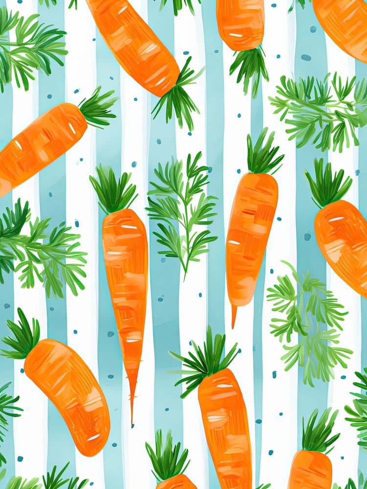 Carrots Summer Illustration 3