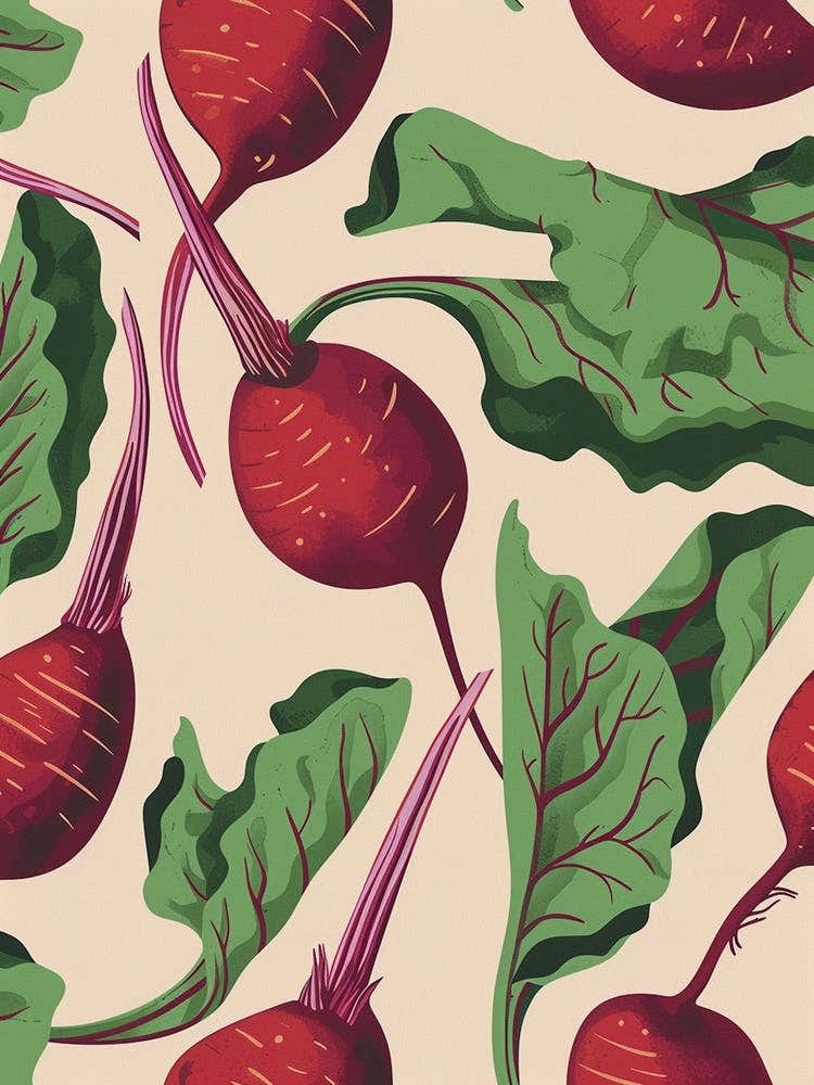 Betroot Abstract Pattern Illustration 1