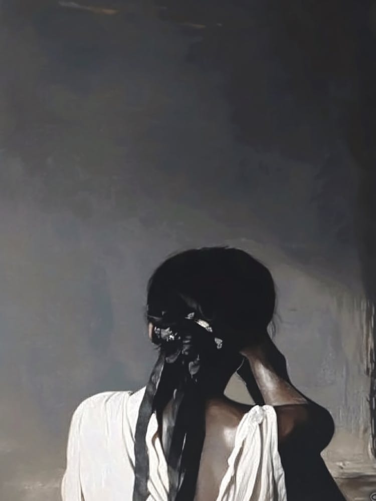 Woman In A White Dress 1