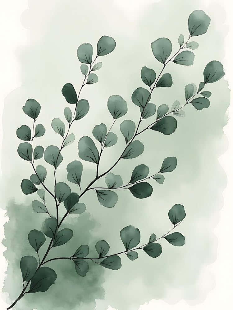 Serene Sage Wildflower Cluster