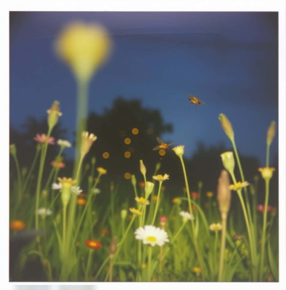 Bees In The Meadow