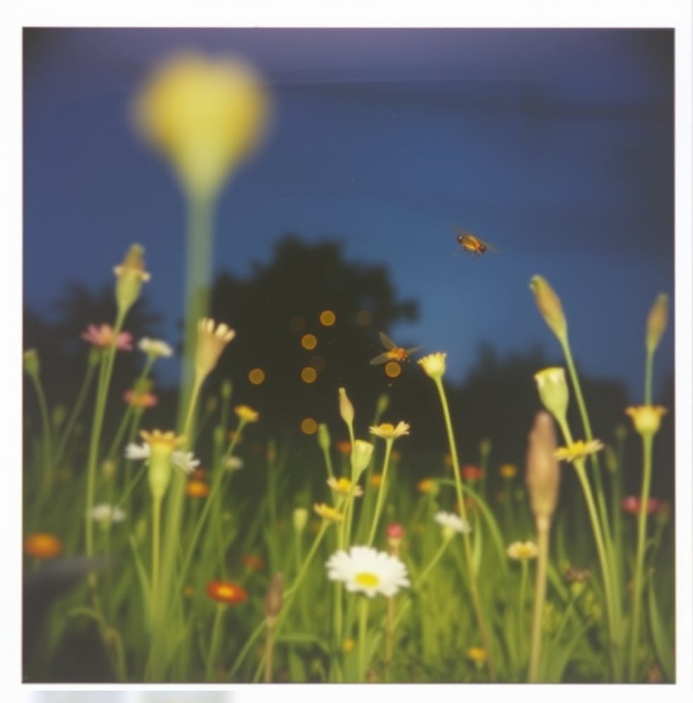 Bees In The Meadow
