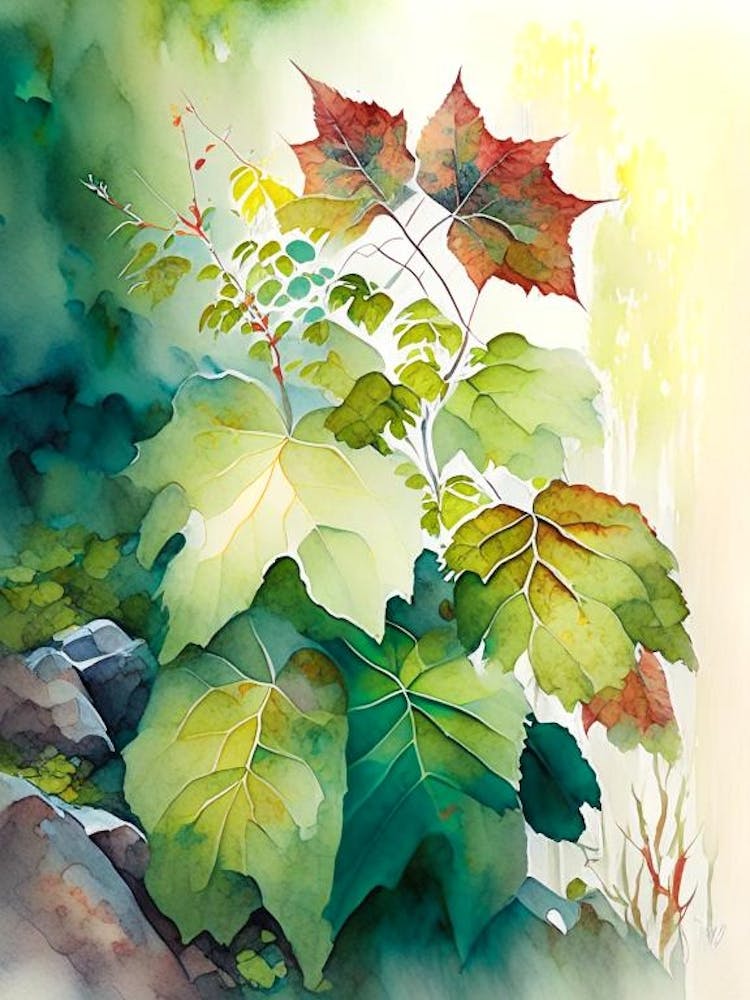 Poison Ivy In Rocky Mountains Landscape Pop Art 7