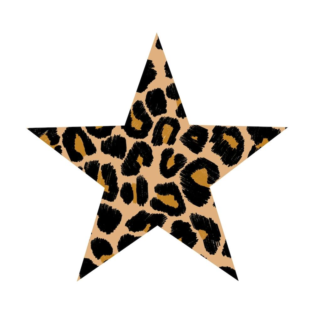 Leopard  Print Star